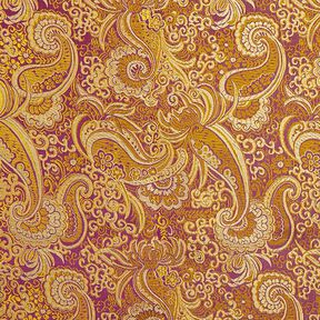 jacquard abbigliamento, paisley effetto metallizzato – lillà/oro, 