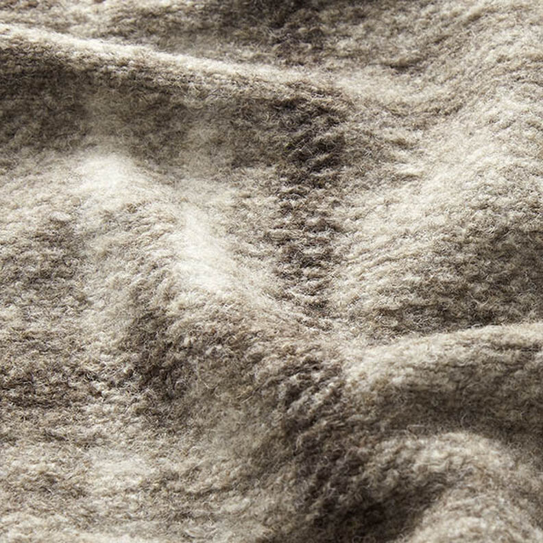 Cappotto in misto lana a quadri – talpa,  image number 2