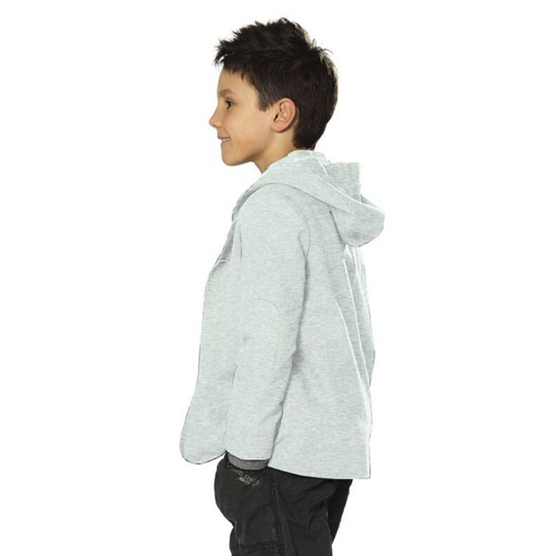 French Terry fine mélange – menta/grigio,  image number 4