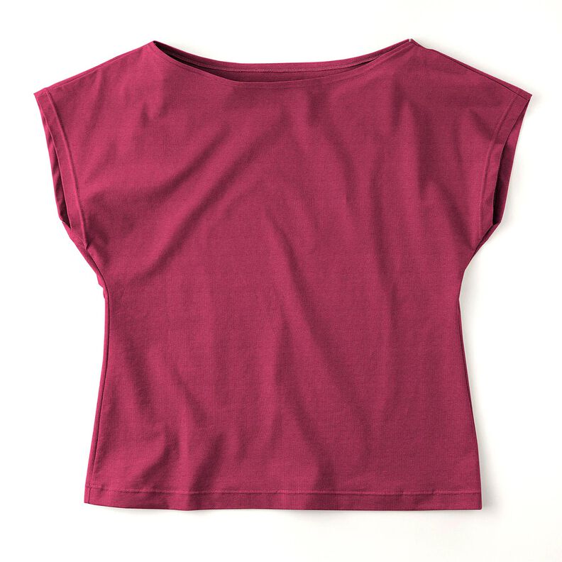 jersey di cotone medio tinta unita – porpora,  image number 6