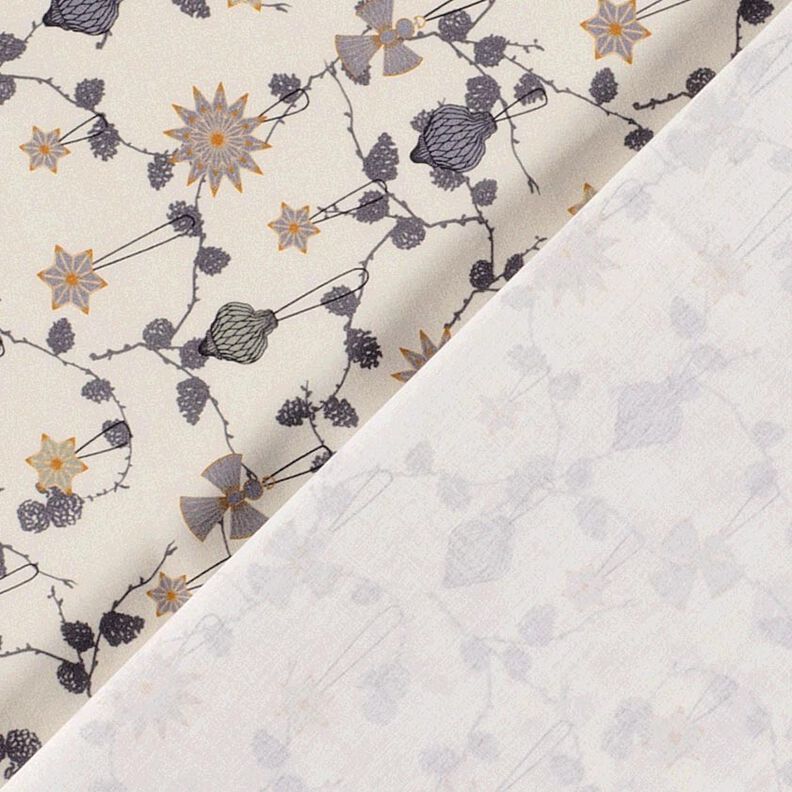tessuto in cotone popeline Decorazioni scandinave per l'albero – beige chiaro, image number 4
