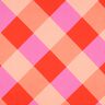 Satin di cotone Large Gingham | Nerida Hansen – corallo/rosa chiaro,  thumbnail number 1