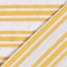 jersey di viscosa, righe glitter irregolari – bianco lana/giallo sole,  thumbnail number 4