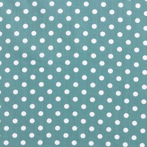 popeline di cotone Pois Polka – grigio perla/bianco, 