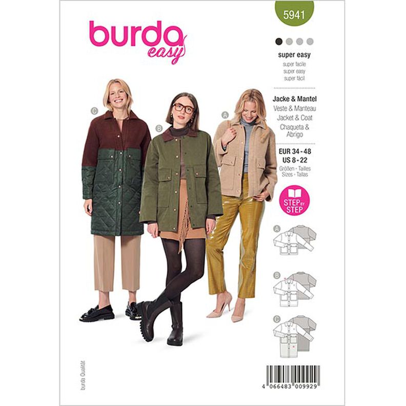 giacca & cappotto | Burda 5941 | 34-48,  image number 1