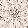 jersey di cotone cavallo e fiori glitterati | Poppy Fabrics – naturale/oro,  thumbnail number 3