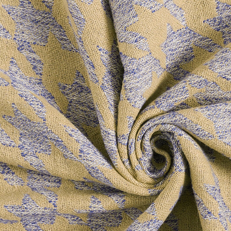 Tessuto doppio pied de poule grande – beige/blu acciaio,  image number 3