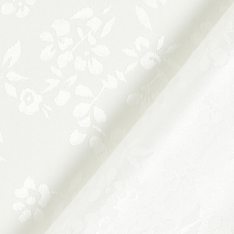 Tessuto in raso con fodera a fiori – bianco,  image number 4