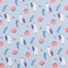 popeline di cotone Gufi reali – blu-argento,  thumbnail number 1