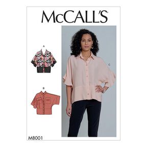 blusa, McCall´s 8001| 32-40, 