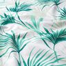 tessuto arredo panama Fronda di palma – bianco/verde smeraldo,  thumbnail number 2