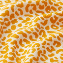Tessuto in viscosa con stampa Leoprint – bianco/senape, 