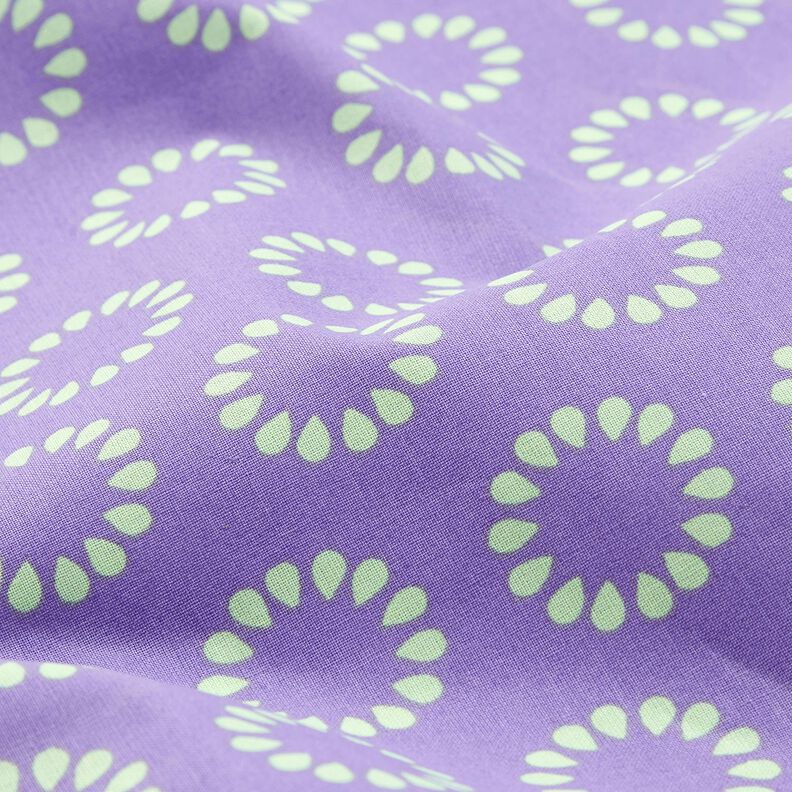 cotone rivestito Cerchi variopinti – lavanda/verde maggio, image number 2