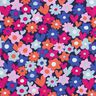 jersey di cotone Fiori variopinti | Poppy Fabrics – blu notte,  thumbnail number 1
