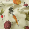 tessuto arredo mezzo panama Tipi di verdure – beige chiaro/rosso borgogna,  thumbnail number 2