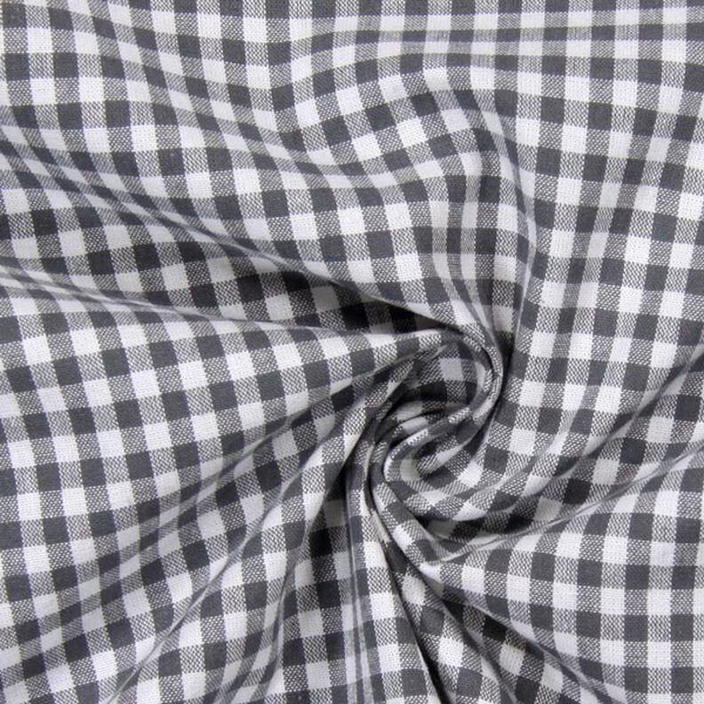 tessuto in cotone Vichy - 0,5 cm – grigio,  image number 2