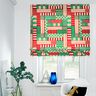 tessuto arredo mezzo panama Forme moderne – verde ginepro/rosso scuro,  thumbnail number 8