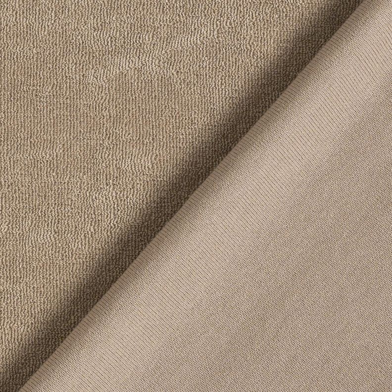 tessuto in spugna stretch tinta unita – beige,  image number 3