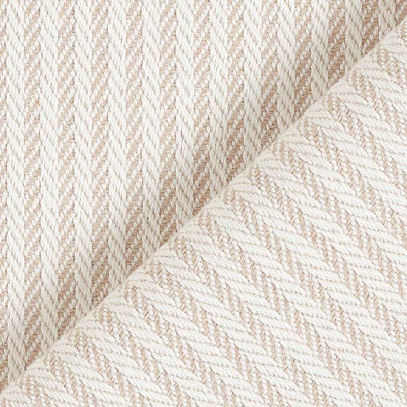 tessuto arredo Jacquard Righe sottili – beige scuro,  image number 3