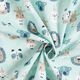 popeline di cotone animali in festa – azzurro,  thumbnail number 3