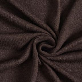 Tessuto a maglia fine in tinta unita – marrone scuro, 