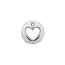 decorazione, cuore [ Ø 12 mm ] – argent metallica,  thumbnail number 1