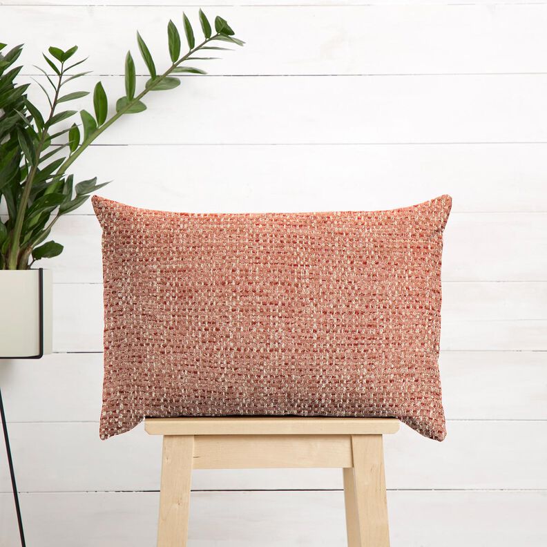 tessuto da tappezzeria Aspetto bouclé colorato – rosa anticato/crema, image number 6