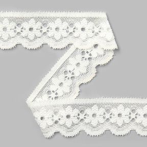 pizzo elastico [27 mm] - bianco sporco, 