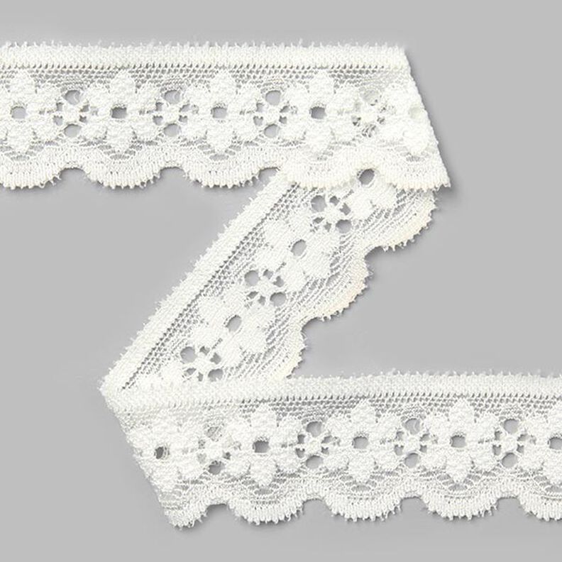 pizzo elastico [27 mm] - bianco sporco,  image number 1