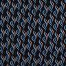 Viscosa elasticizzata con onde astratte – nero-azzurro/blu jeans chiaro,  thumbnail number 1