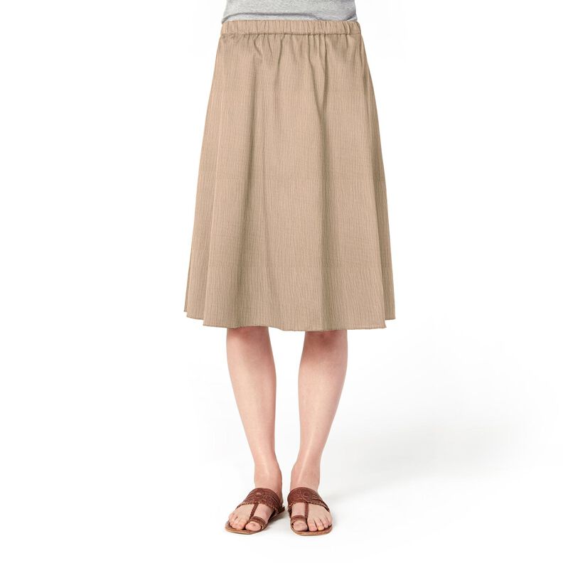 mussolina / tessuto doppio increspato – beige scuro,  image number 7
