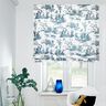 tessuto arredo mezzo panama Ballerini felici 280 cm – blu oceano/bianco,  thumbnail number 6