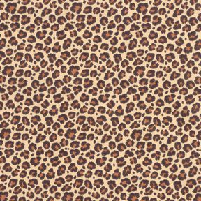 tessuto in cotone cretonne motivo leopardato piccolo – beige/marrone, 