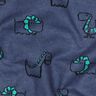 flanella di cotone dinosauri impertinenti | Poppy Fabrics – colore blu jeans/verde smeraldo,  thumbnail number 2