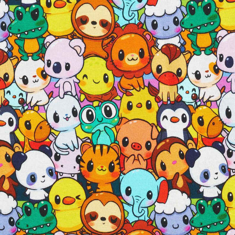 pile da montagna Simpatico serraglio di animali stampa digitale – giallo limone,  image number 1