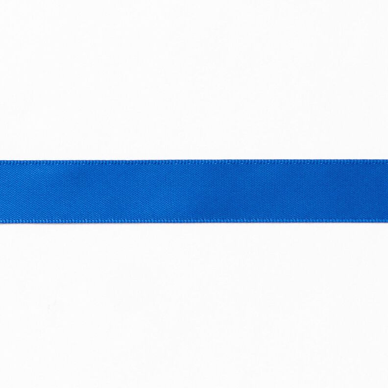 Nastro in satin [15 mm] – blu reale,  image number 1