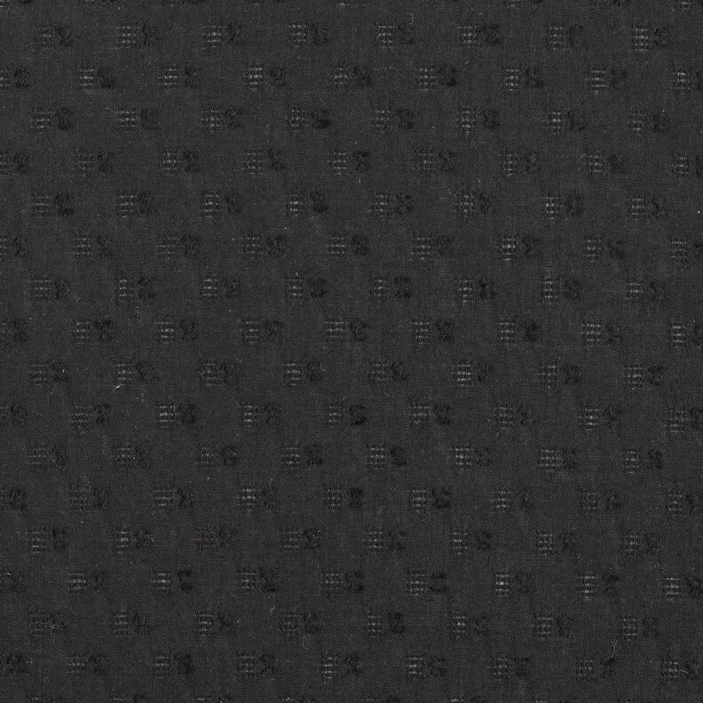 Cotone Dobby traforato – nero,  image number 1