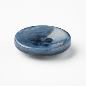 Bottone marmorizzato a 4 fori [Ø 15 mm] – blu brillante, 