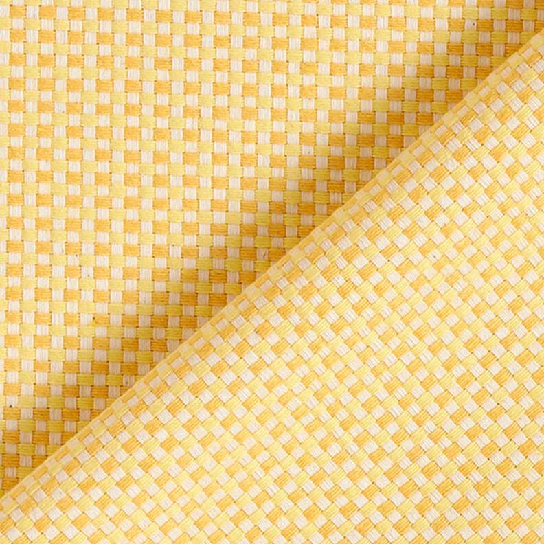 tessuto arredo Jacquard strutturato tinta unita – giallo,  image number 4