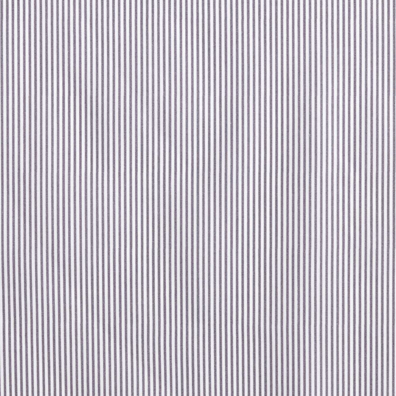popeline di cotone Mini righe – grigio ardesia/bianco,  image number 1
