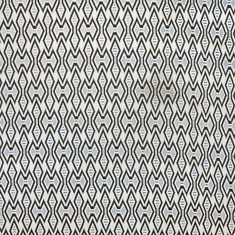 Tessuto jacquard in maglia a rombi – grigio nebbia/nero,  image number 1