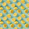 tessuto in cotone popeline Limoni freschi – eucalipto/giallo limone,  thumbnail number 1