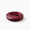 Bottone tondo a 2 fori [Ø 11 mm] – rosso Bordeaux,  thumbnail number 2