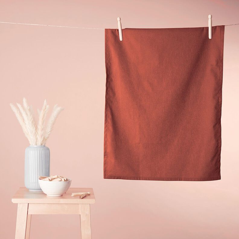 tessuto in cotone cretonne tinta unita – terracotta, image number 8