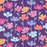 French terry, felpa estiva Fiori variopinti | Poppy Fabrics – lillà rosso,  thumbnail number 1