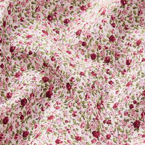 popeline di cotone mare di rose – avorio/rosa chiaro, 