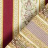tessuto per arredi, jacquard, righe in stile Biedermeier – crema/rosso,  thumbnail number 3