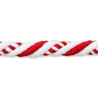 cordoncino stile navy [8mm] – bianco/rosso, 