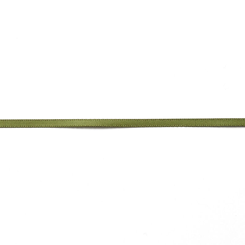 Nastro in satin [3 mm] – verde oliva,  image number 1