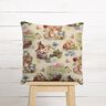 tessuto arredo gobelin Conigli pasquali in giardino – beige chiaro/bacca,  thumbnail number 6